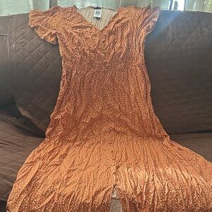 Torrid Orange Polka Dot Dress